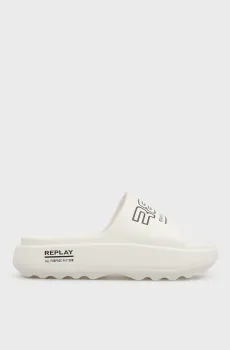 Женские белые слайдеры Белый 41 Replay GWF6O .000.C0001S