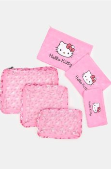 Набір дорожніх органайзерів Hello Kitty - рожевий