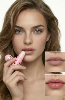 Набір вишневих бальзамів для губ 2 pack - рожевий