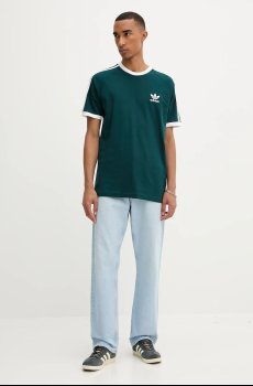 Хлопковая футболка adidas Originals 3-Stripes