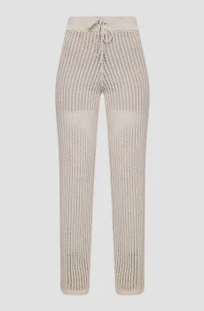 Женские бежевые брюки Бежевый L HUGO 50486881;265