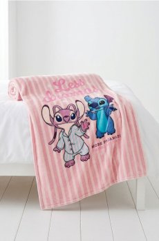 Плед Lilo & Stitch - пастельний рожевий