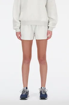 Женские светло-серые шорты NB Small Logo Серый 44 New Balance WS41500AHH