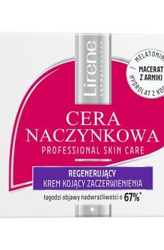 Восстанавливающий ночной крем для лица Lirene Redness Night Regenerating Cream, 50 мл