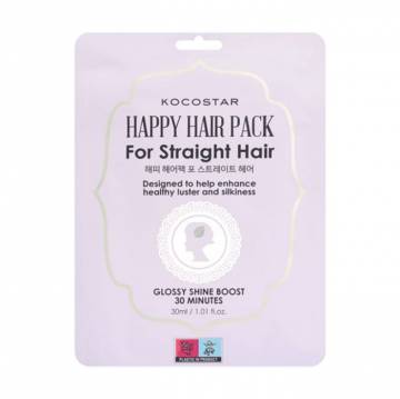 Уценка! Тканевая маска Kocostar Happy Hair Pack для прямых волос, 30 мл Уценка! Тканевая маска Kocostar Happy Hair Pack для прямых волос, 30 мл