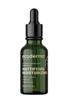 Матирующая увлажняющая сыворотка для лица Ecoderma Mattifying Moisturizing Face Serum для комбинированной и жирной кожи, 30 мл