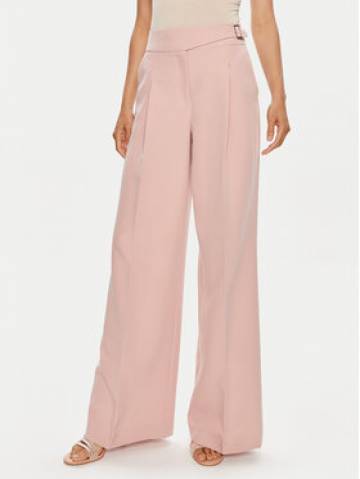 Liu Jo Штани з тканини CA4200 T2200 Рожевий Relaxed Fit Liu Jo Штани з тканини CA4200 T2200 Рожевий Relaxed Fit