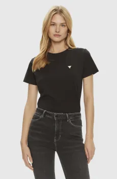 Женская черная футболка Черный XS Guess V4YI09.J1314;JBLK