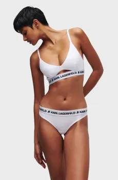 Женские белые трусики Белый L Karl Lagerfeld 211W2110