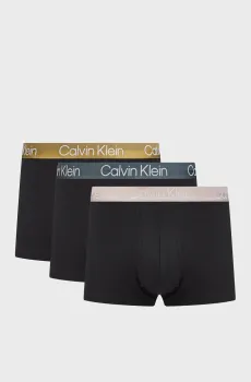 Мужские черные боксеры (3 шт) Черный S Calvin Klein 000NB2970A