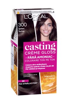 Уценка! Безаммиачная краска для волос LOreal Paris Casting Creme Gloss 300 Двойной эспрессо, 180 мл