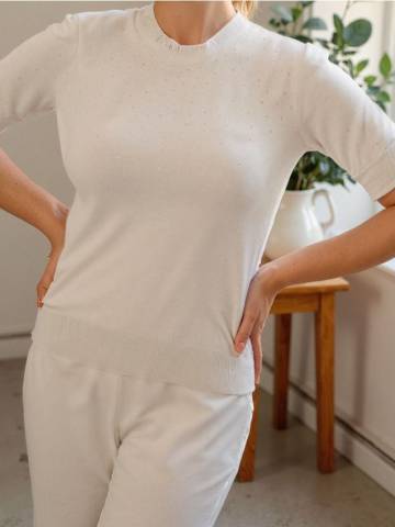 Светр-блузка - кремовий Светр-блузка - кремовий