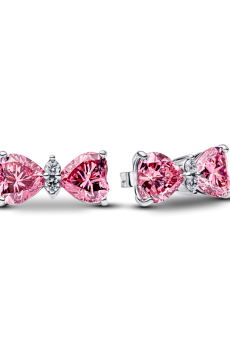 Сережки "Рожеві банти"