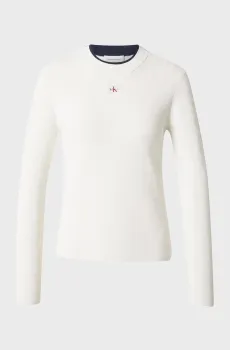 Женский белый джемпер WOVEN Белый XS Calvin Klein Jeans LV047G309G