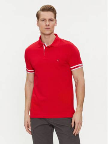 Tommy Hilfiger Поло Monotype MW0MW34737 Червоний Slim Fit Tommy Hilfiger Поло Monotype MW0MW34737 Червоний Slim Fit