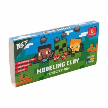 Пластилин YES Minecraft 6 цветов, 120 г (540628) Пластилин YES Minecraft 6 цветов, 120 г (540628)