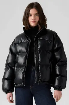 Женский черный пуховик Черный L Levi’s® 003FV;0002