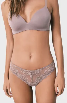 Женские бежевые трусики Бежевый L womensecret 8323109
