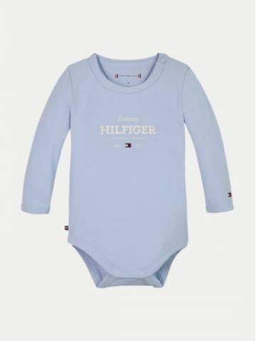 Tommy Hilfiger Дитяче боді Monotype Logo KN0KN01974 Блакитний Tommy Hilfiger Дитяче боді Monotype Logo KN0KN01974 Блакитний