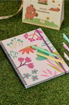 Набір: блокнот і ручки - білий