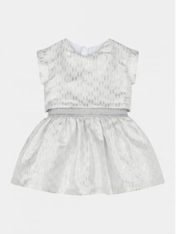 Karl Lagerfeld Kids Повсякденна сукня Z30121 M Écru Regular Fit Karl Lagerfeld Kids Повсякденна сукня Z30121 M Écru Regular Fit
