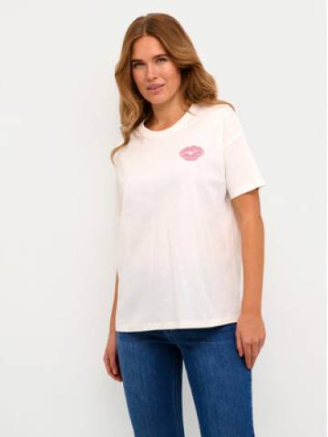 Kaffe Футболка Fie 10508888 Écru Oversize Kaffe Футболка Fie 10508888 Écru Oversize