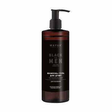Мужской парфюмированный шампунь-гель для душа Mayur Black For Men Perfumed Shower Gel, 500 мл Мужской парфюмированный шампунь-гель для душа Mayur Black For Men Perfumed Shower Gel, 500 мл