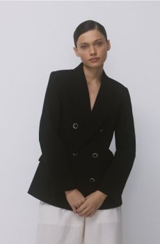 Reserved - Двобортний блейзер - чорний - 147IS-99X