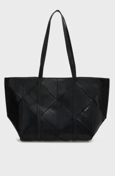 Женская черная сумка WOVEN MEDIUM CARRYALL Черный ONESIZE Calvin Klein LV04F3548G