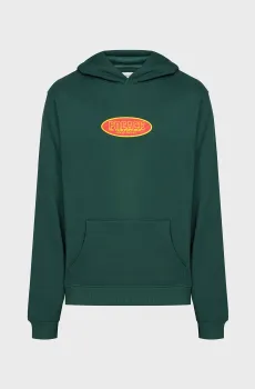 Мужское зеленое худи Relaxed Oval Logo H GOTS Зеленый S Preach 206294
