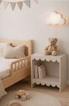 Полиця з хвилястим оздобленням - нюдовий