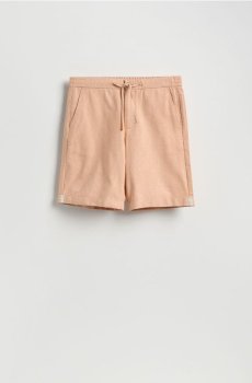 Reserved - Регулярні шорти з домішкою льону - світло-помаранчевий - 9410N-20M