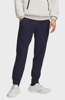 Мужские темно-синие спортивные брюки UA Unstoppable Tapered Pants Синий L Under Armour 6003861-410