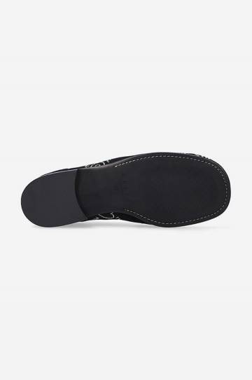 Мокасины Marni Moccasin Shoe женские цвет чёрный на плоском ходу MOMS003601.P4601.Z2Q23-black Мокасины Marni Moccasin Shoe женские цвет чёрный на плоском ходу MOMS003601.P4601.Z2Q23-black