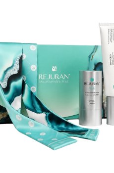 Набор Rejuran Twilly Set (солнцезащитный крем для лица и шеи, 50 мл + бальзам-защита от ультрафиолета, 19 г + аксессуар, 1 шт)