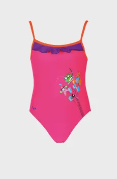 Детский розовый купальник AWT ROUCHE KIDS GIRL ONE PIECE Розовый 1 Arena 000436-903