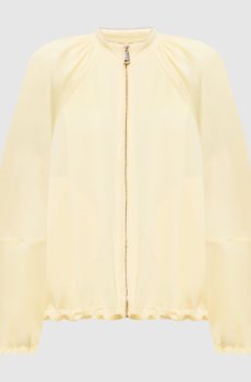 Желтая куртка с цепочкой мониль