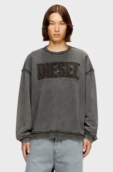 Мужской темно-серый свитшот FELPA Серый L Diesel A20463 0KMAG