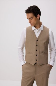 Reserved - Костюмний жилет - бежевий - 8700H-80M