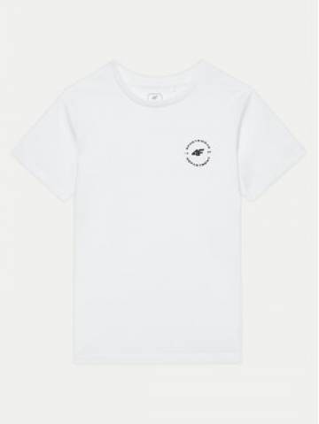 4F Футболка 4FJWAW24TTSHM1859 Білий Regular Fit 4F Футболка 4FJWAW24TTSHM1859 Білий Regular Fit
