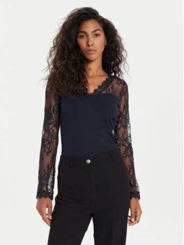 Morgan Блузка 242-TLAMI Cиній Slim Fit Morgan Блузка 242-TLAMI Cиній Slim Fit
