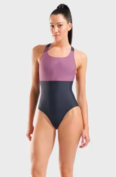 Женский темно-серый купальник SOLID SWIMSUIT RACER BACK Серый 38 Arena 011414-509