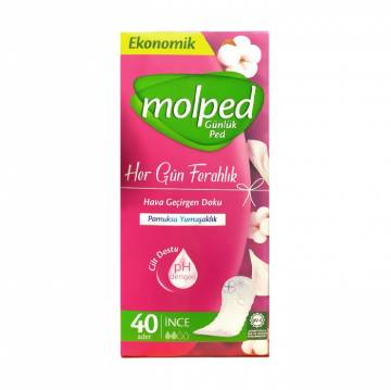 Ежедневные прокладки Molped Daily No Perfume Eco, 40 шт Ежедневные прокладки Molped Daily No Perfume Eco, 40 шт