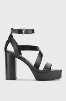 Женские черные кожаные босоножки Черный 38 DKNY K1447608
