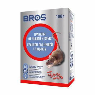 Гранулы от мышей и крыс Bros, 100 г Гранулы от мышей и крыс Bros, 100 г