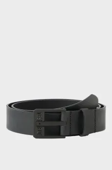 Черный кожаный ремень DIESEL LOGO BLUESTAR III BELT Черный 95 Diesel X10592 P1913