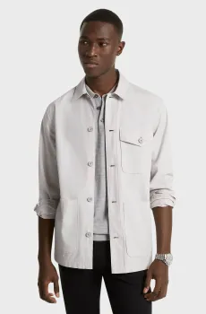 Мужская серая рубашка LS GARMENT WASH Серый M Michael Kors CT4408JEMW