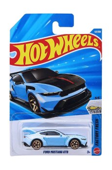 Базовый автомобиль Hot Wheels Ford Mustang GTD голубой с черным, от 3 лет, 11*3.5*11 см (5785)