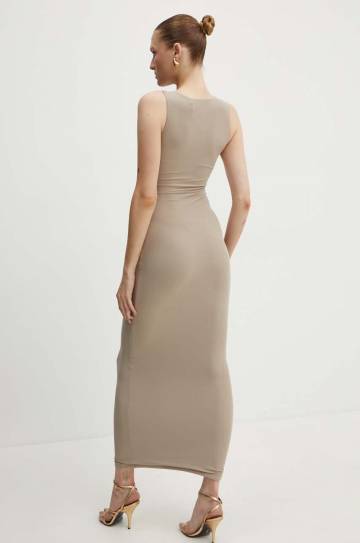 Платье Guess KIM цвет бежевый maxi облегающее W4YK0J KCDE0 Платье Guess KIM цвет бежевый maxi облегающее W4YK0J KCDE0