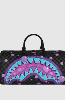Детская серая дорожная сумма PURPLE SLIME SHARK